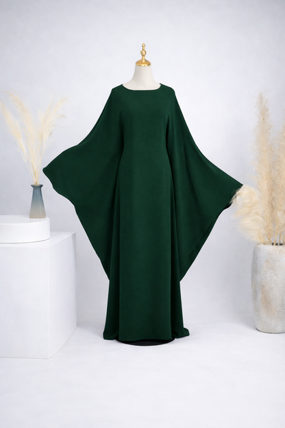 Blooms Adjustable Batwing Maxi Abaya Dress